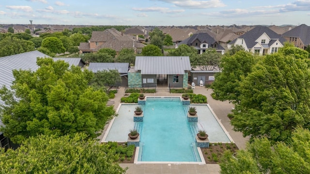 bird's eye view featuring a residential view