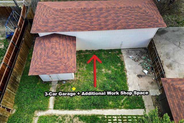 birds eye view of property