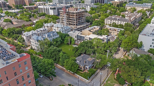 birds eye view of property featuring a view of city