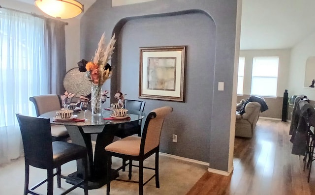 1203 Whitecreek Dr, Glenn Heights, TX 75154 - dining area with baseboards and wood finished floors