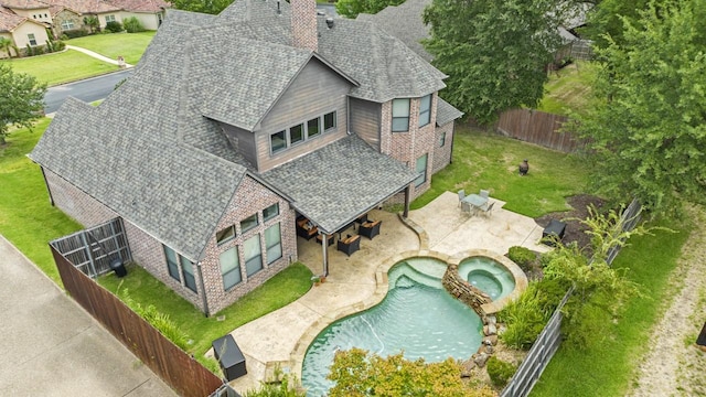 birds eye view of property