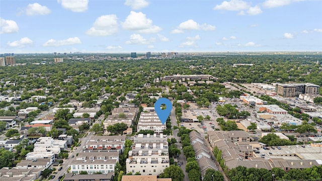 drone / aerial view featuring a view of city