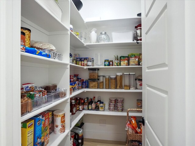 view of pantry