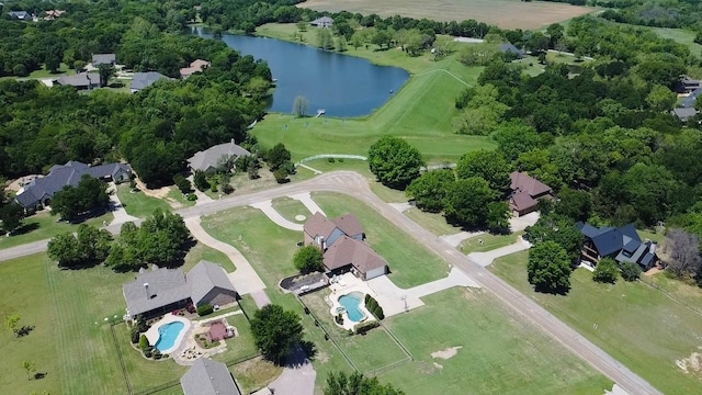 122 Forest Hills Cir, Gunter, TX 75058 - aerial view featuring a water view
