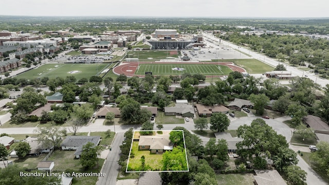 birds eye view of property