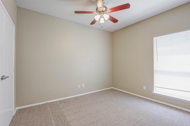 1108 Mourning Dove Dr, Burleson, TX 76028 - empty room featuring baseboards, ceiling fan, and carpet flooring