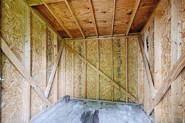 view of storage room