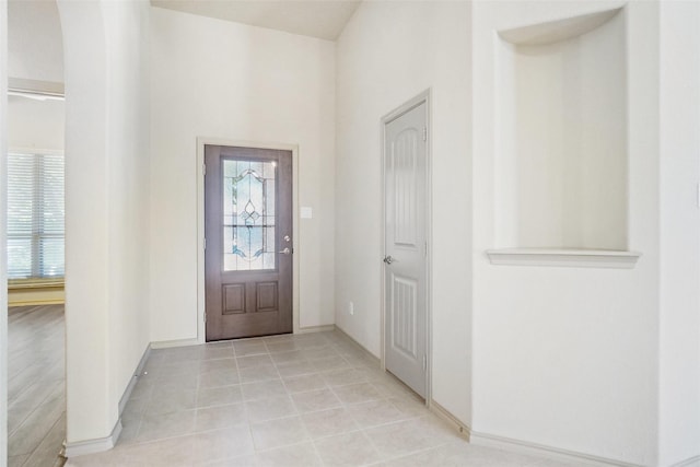 1441 Elkford Ln, Fort Worth, TX 76247 - entrance foyer with baseboards and light tile patterned flooring
