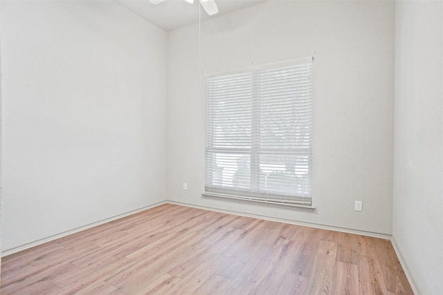 1441 Elkford Ln, Fort Worth, TX 76247 - unfurnished room featuring wood finished floors, a ceiling fan, and baseboards
