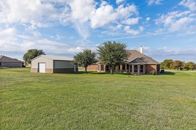 125 Deer Stream Ct, Azle, TX 76020 - view of yard with an outbuilding and a garage