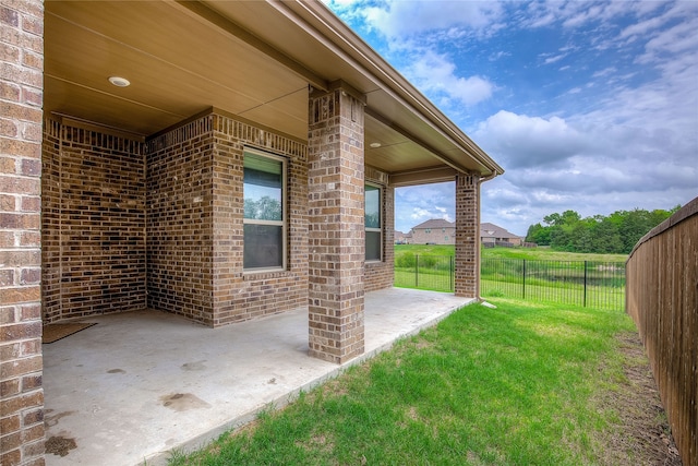view of patio / terrace with fence