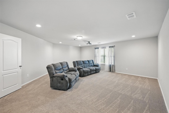 6309 Outrigger Rd, Fort Worth, TX 76179 - carpeted living room with recessed lighting and baseboards