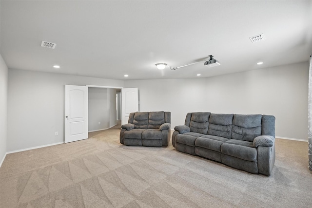 6309 Outrigger Rd, Fort Worth, TX 76179 - carpeted living area with recessed lighting and baseboards