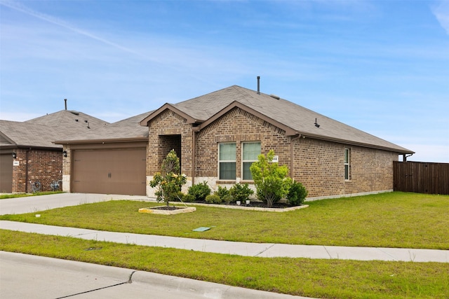 2802 Elk Rd, Crandall, TX 75114 - ranch-style house featuring brick siding, a garage, and concrete driveway
