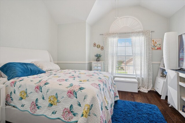 3001 Quail Holw, Mckinney, TX 75072 - bedroom with wood finished floors and vaulted ceiling