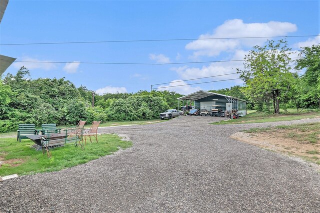 exterior space with an outdoor structure