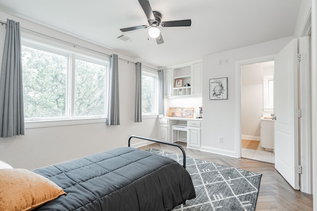 hall with recessed lighting, baseboards, and an upstairs landing
