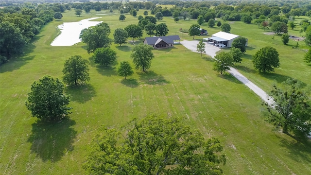 drone / aerial view featuring a rural view