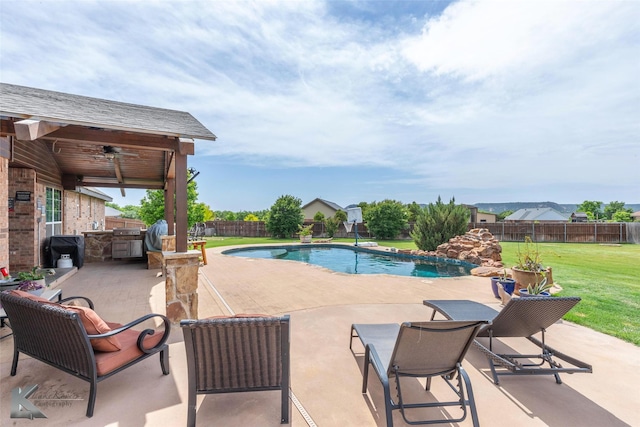 102 Wait Station Ave, Tuscola, TX 79562 - view of pool with a patio