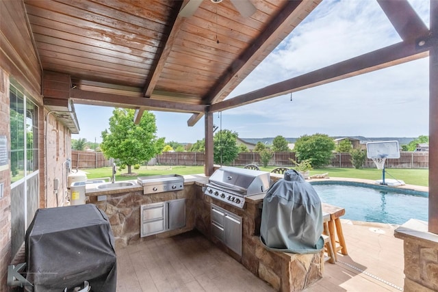 102 Wait Station Ave, Tuscola, TX 79562 - view of patio featuring a sink