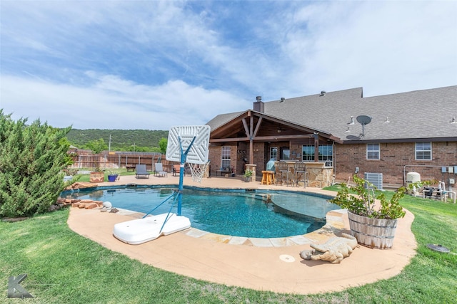 102 Wait Station Ave, Tuscola, TX 79562 - view of pool with a patio and central air condition unit