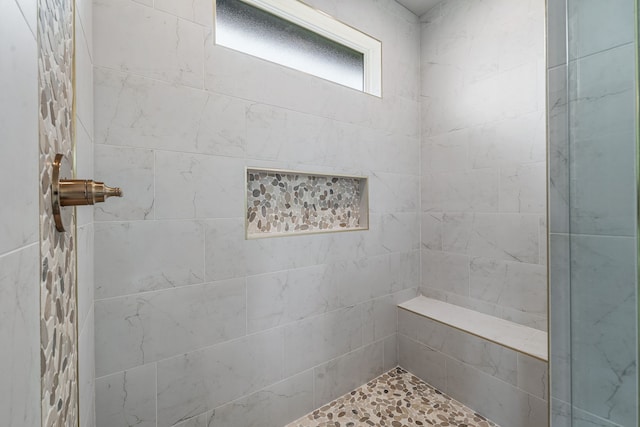 285 Lake Ridge Ct, Bluff Dale, TX 76433 - bathroom featuring a tile shower
