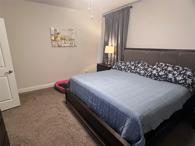 bedroom featuring carpet