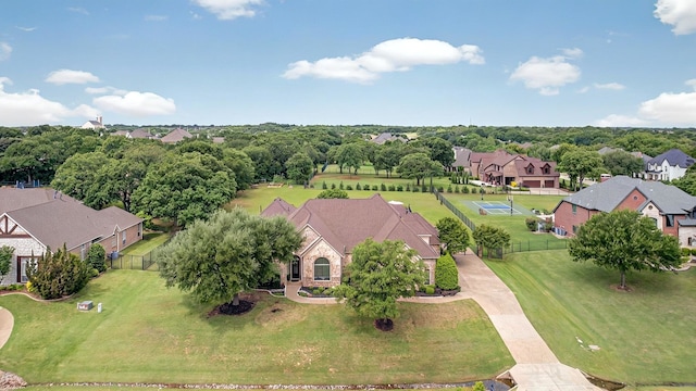 bird's eye view featuring a residential view
