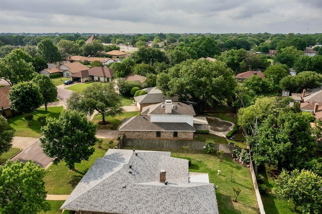 drone / aerial view with a residential view