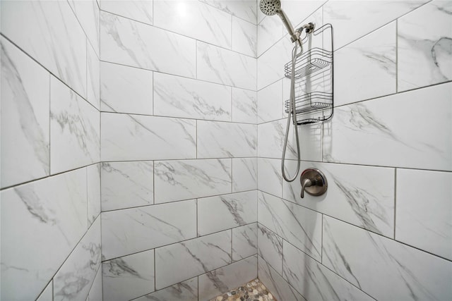 full bathroom with a tile shower