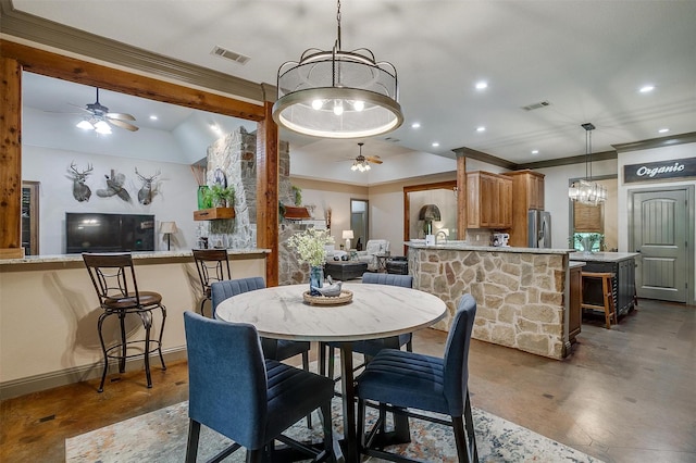 1320 Fox Ln, Burleson, TX 76028 - kitchen with appliances with stainless steel finishes, concrete floors, a sink, and visible vents