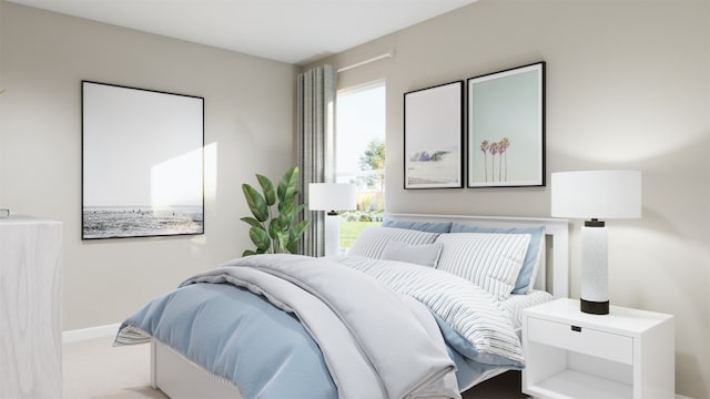 bedroom featuring carpet floors