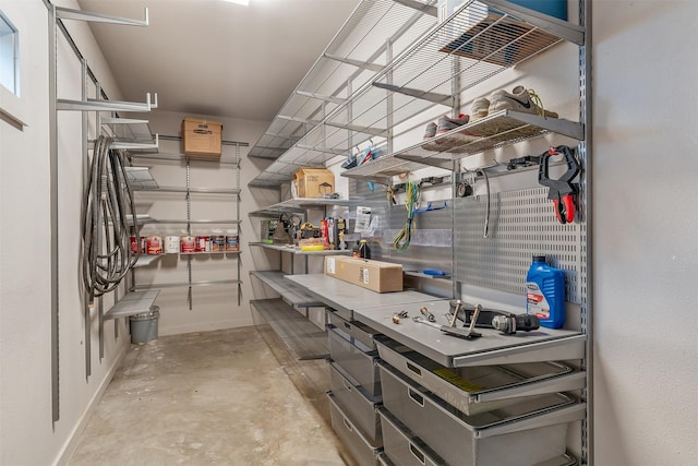 view of storage room