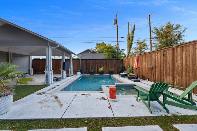 5513 Willis Ave, Dallas, TX 75206 - view of swimming pool with a fenced backyard and a patio area