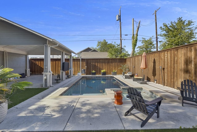 5513 Willis Ave, Dallas, TX 75206 - view of pool featuring a fenced backyard and a patio