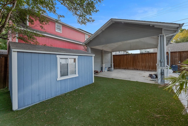 5513 Willis Ave, Dallas, TX 75206 - view of yard with an outdoor structure and a patio area