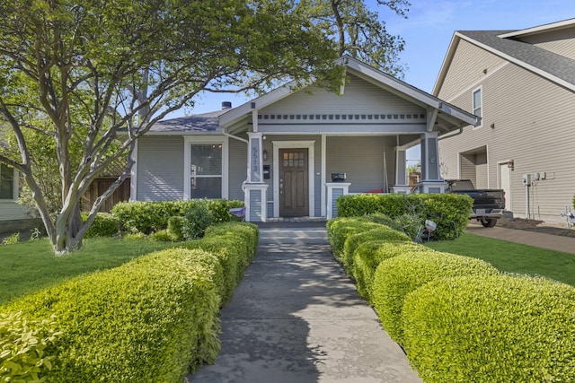 view of front of house with a porch