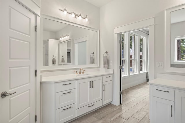 bathroom with vanity