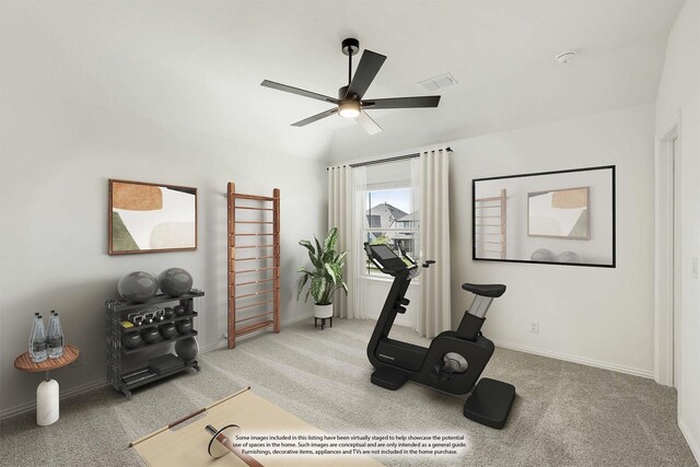 801 Daisy Corner Dr, Little Elm, TX 76227 - unfurnished room with light carpet, ceiling fan, and baseboards