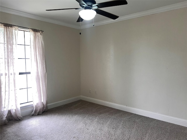 1005 Bass Dr, Plano, TX 75025 - unfurnished room with baseboards, ceiling fan, a wealth of natural light, and carpet