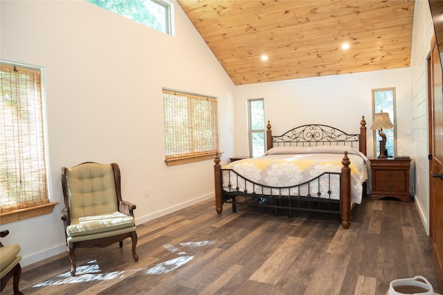 1980 SE County Road 3310th Rd, Kerens, TX 75144 - bedroom featuring high vaulted ceiling, multiple windows, and baseboards