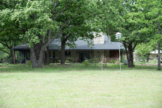 1980 SE County Road 3310th Rd, Kerens, TX 75144 - view of front of house featuring roof with shingles and a front yard