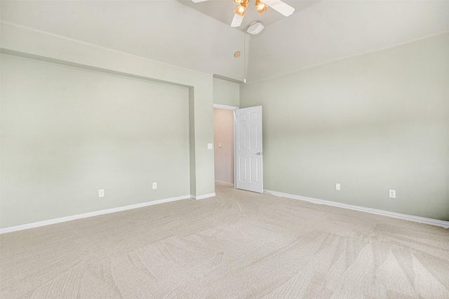 3906 Sharp Ln, Richardson, TX 75082 - empty room featuring baseboards, ceiling fan, and light colored carpet