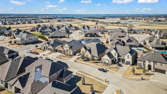 2407 Resort Dr, Heath, TX 75126 - birds eye view of property featuring a residential view and a water view
