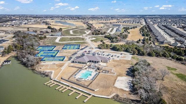 2407 Resort Dr, Heath, TX 75126 - bird's eye view with a water view