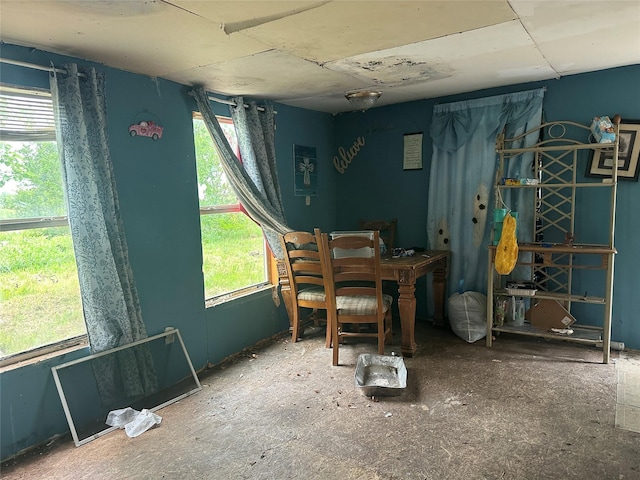 view of dining room