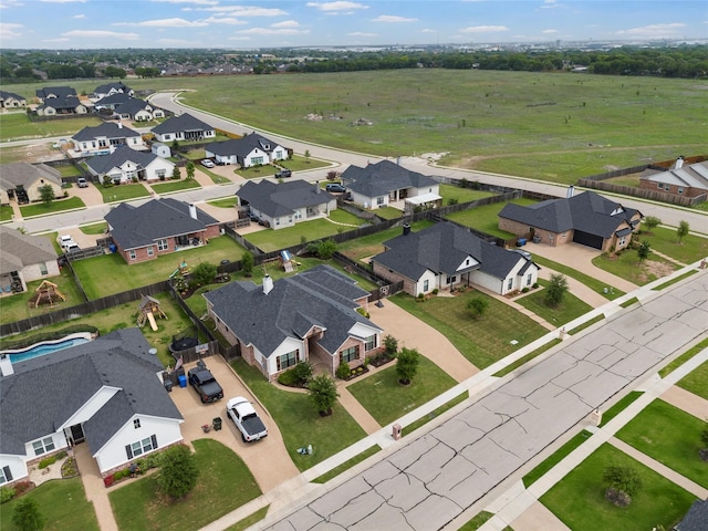birds eye view of property featuring a residential view