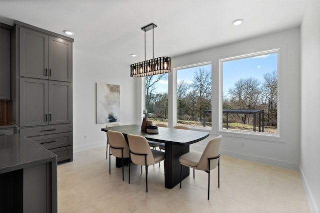 238 Glenview Cir, Belton, TX 76513 - dining space featuring baseboards, recessed lighting, and a wealth of natural light