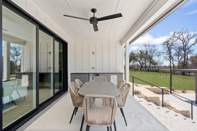 238 Glenview Cir, Belton, TX 76513 - view of patio with outdoor dining space and ceiling fan