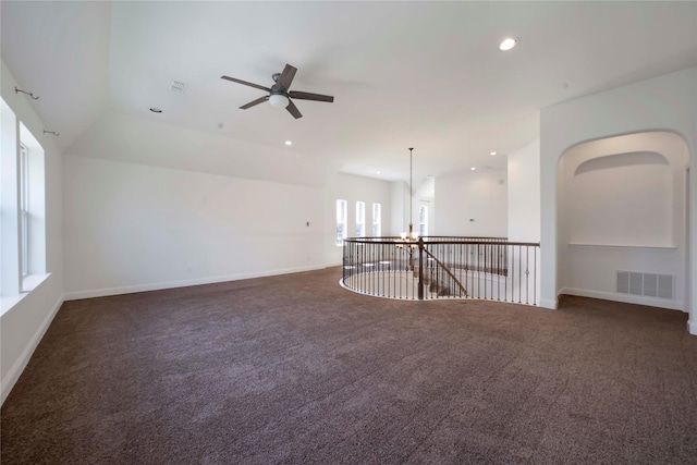 6917 Moody Ave, Frisco, TX 75035 - spare room with carpet floors, a ceiling fan, and recessed lighting